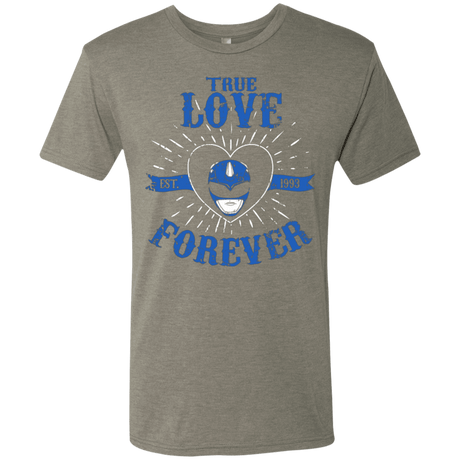 T-Shirts Venetian Grey / Small True Love Forever Blue Men's Triblend T-Shirt