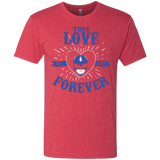 T-Shirts Vintage Red / Small True Love Forever Blue Men's Triblend T-Shirt