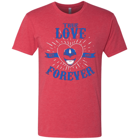 T-Shirts Vintage Red / Small True Love Forever Blue Men's Triblend T-Shirt