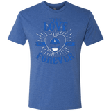 T-Shirts Vintage Royal / Small True Love Forever Blue Men's Triblend T-Shirt