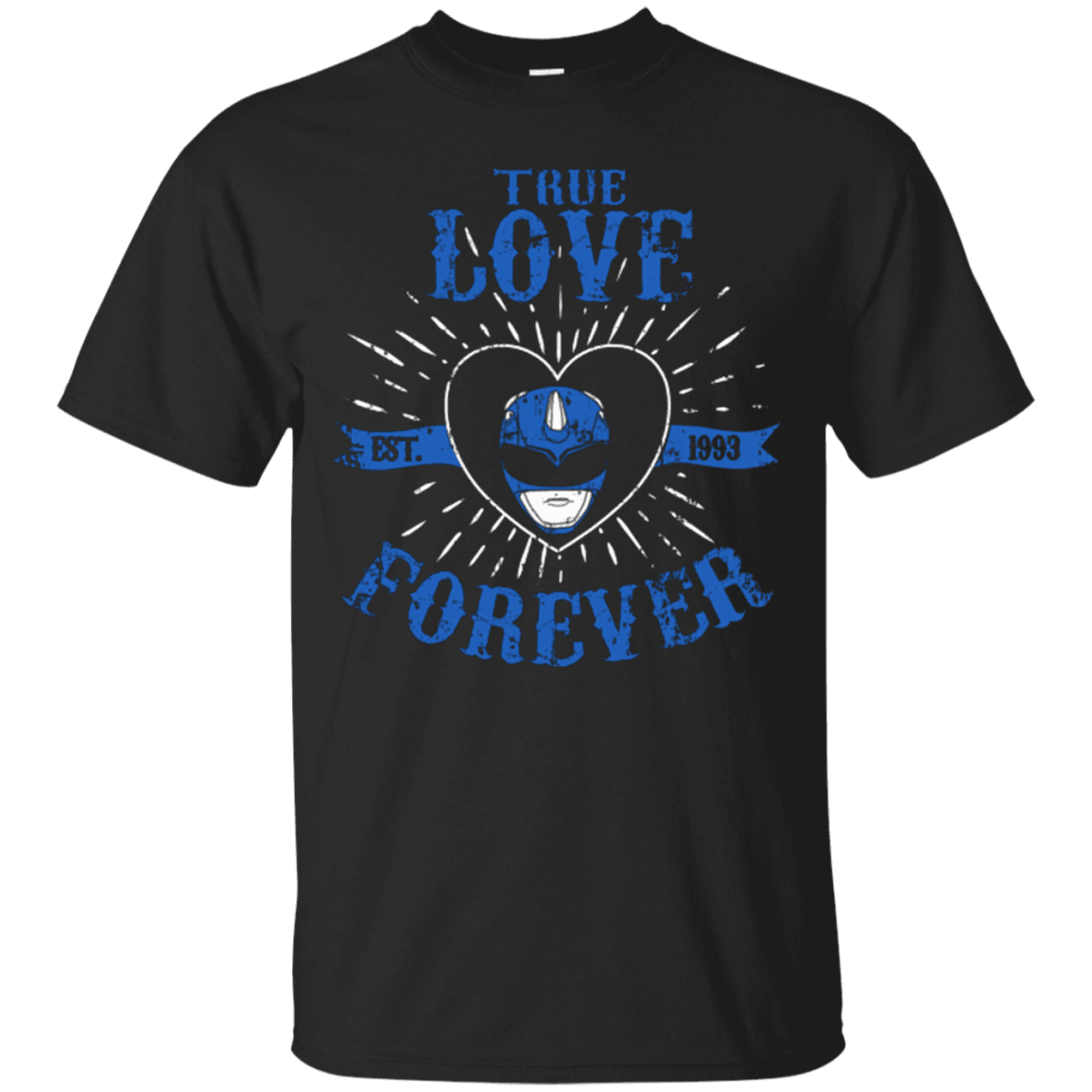 T-Shirts Black / Small True Love Forever Blue T-Shirt