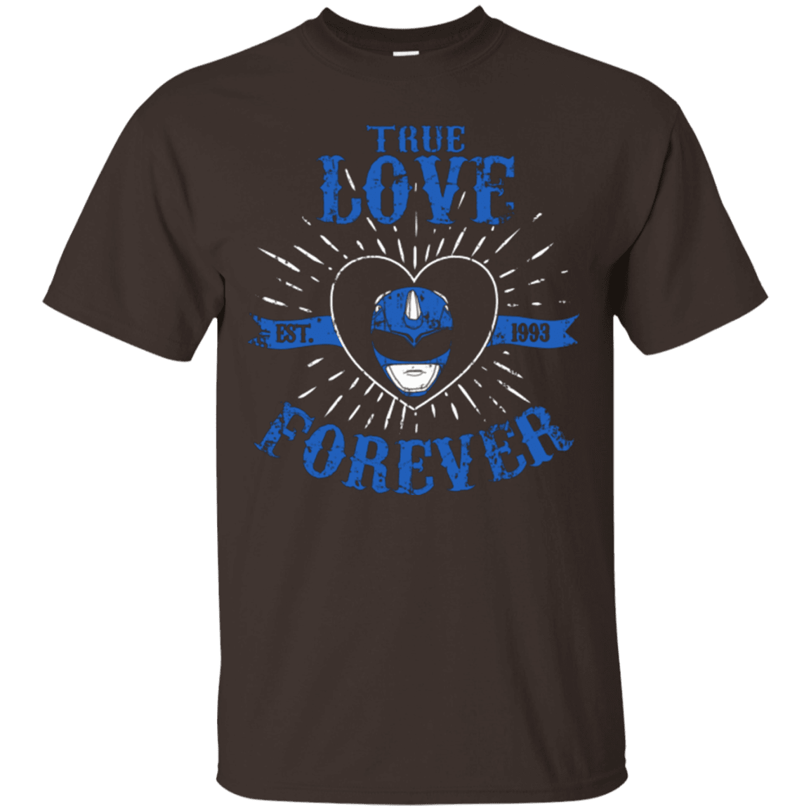 T-Shirts Dark Chocolate / Small True Love Forever Blue T-Shirt