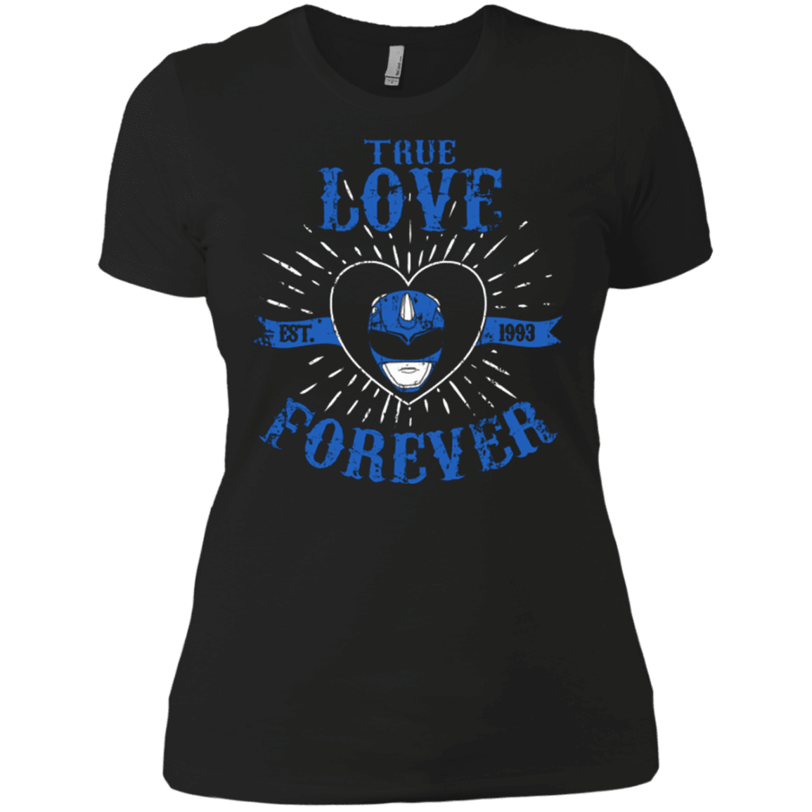 T-Shirts Black / X-Small True Love Forever Blue Women's Premium T-Shirt
