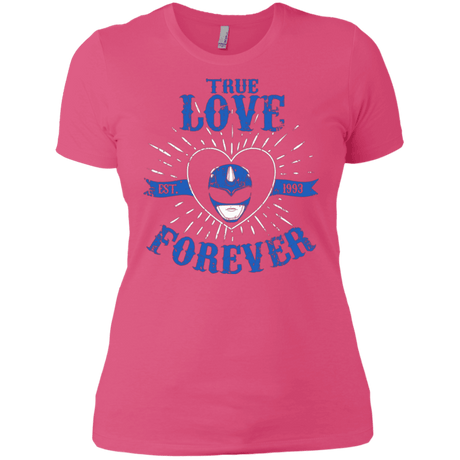 T-Shirts Hot Pink / X-Small True Love Forever Blue Women's Premium T-Shirt