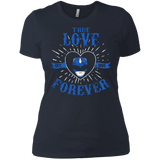 T-Shirts Indigo / X-Small True Love Forever Blue Women's Premium T-Shirt