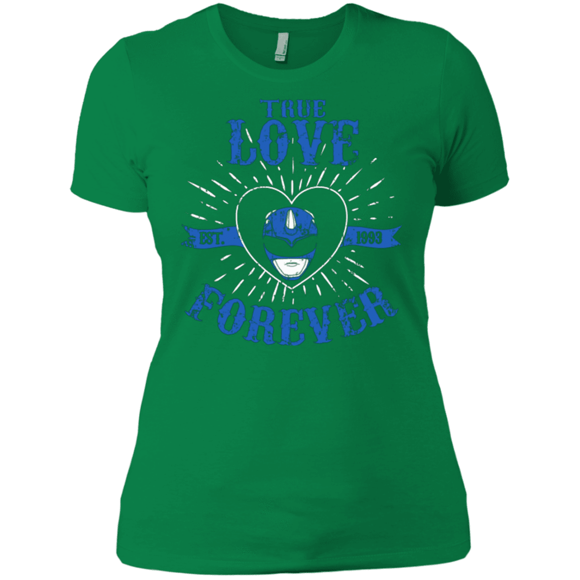 T-Shirts Kelly Green / X-Small True Love Forever Blue Women's Premium T-Shirt
