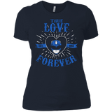 T-Shirts Midnight Navy / X-Small True Love Forever Blue Women's Premium T-Shirt