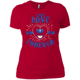 T-Shirts Red / X-Small True Love Forever Blue Women's Premium T-Shirt