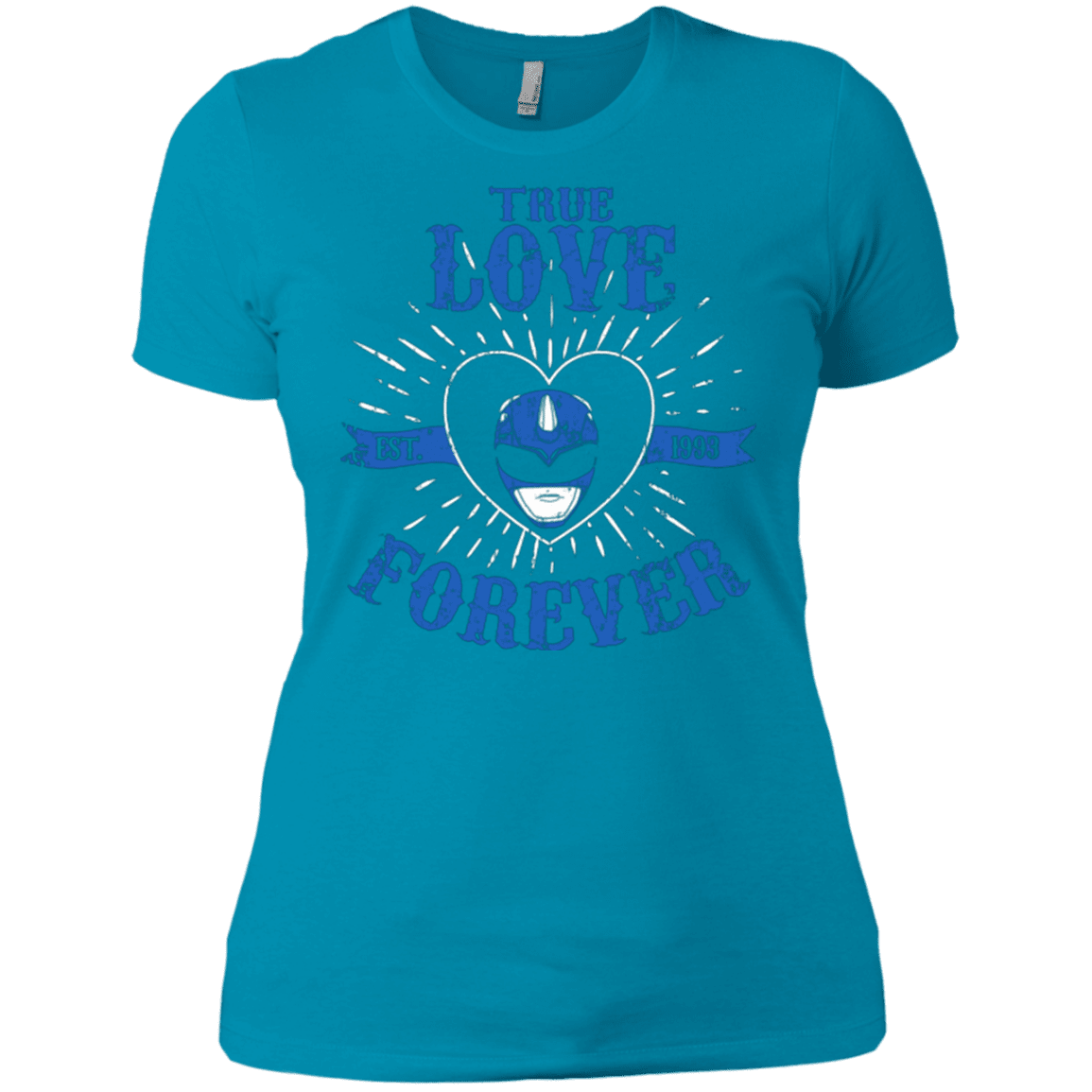 T-Shirts Turquoise / X-Small True Love Forever Blue Women's Premium T-Shirt