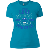 T-Shirts Turquoise / X-Small True Love Forever Blue Women's Premium T-Shirt