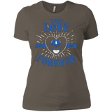 T-Shirts Warm Grey / X-Small True Love Forever Blue Women's Premium T-Shirt