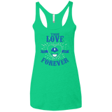 T-Shirts Envy / X-Small True Love Forever Blue Women's Triblend Racerback Tank