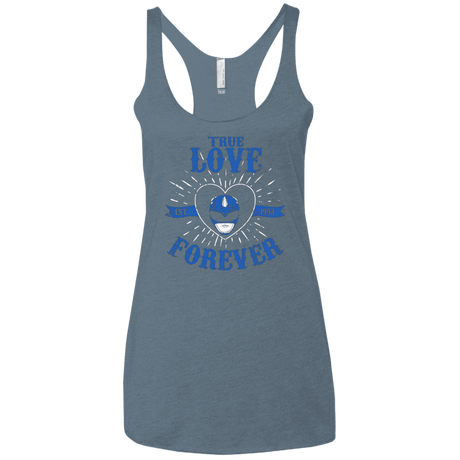 T-Shirts Indigo / X-Small True Love Forever Blue Women's Triblend Racerback Tank