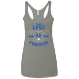 T-Shirts Venetian Grey / X-Small True Love Forever Blue Women's Triblend Racerback Tank