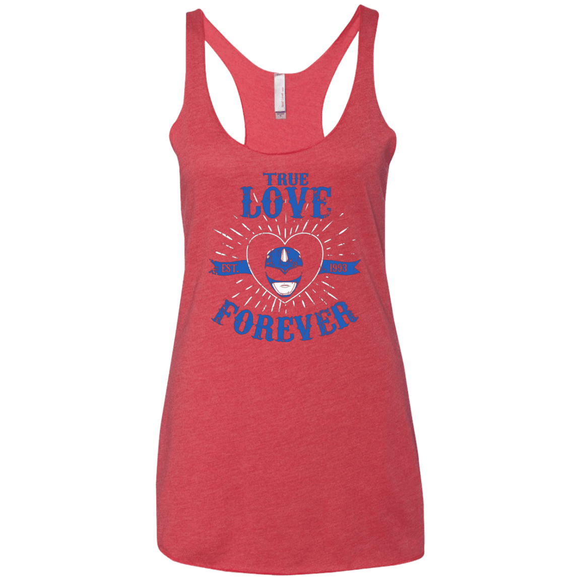 T-Shirts Vintage Red / X-Small True Love Forever Blue Women's Triblend Racerback Tank