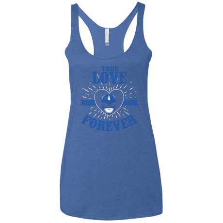 T-Shirts Vintage Royal / X-Small True Love Forever Blue Women's Triblend Racerback Tank