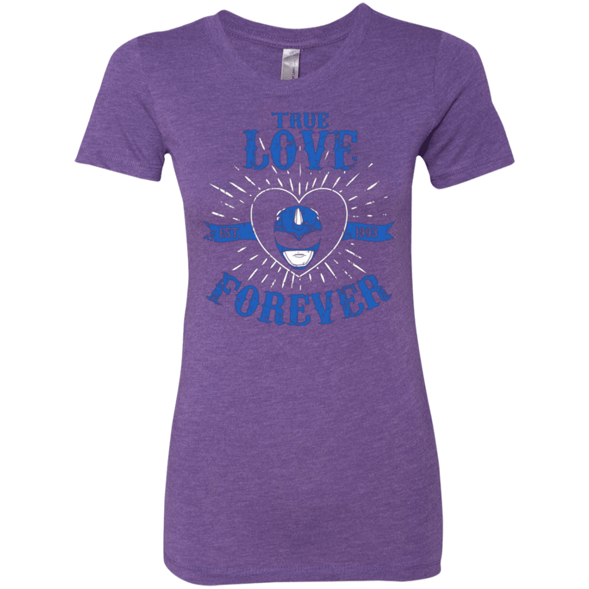 T-Shirts Purple Rush / Small True Love Forever Blue Women's Triblend T-Shirt