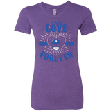T-Shirts Purple Rush / Small True Love Forever Blue Women's Triblend T-Shirt