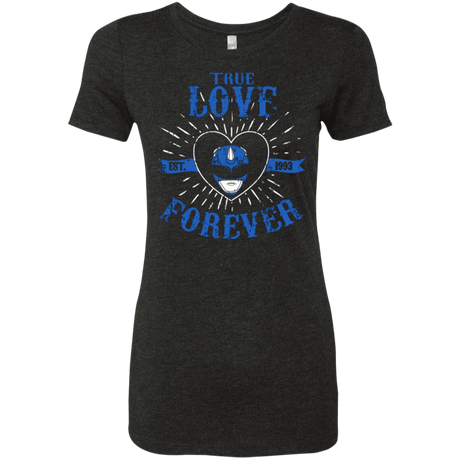 T-Shirts Vintage Black / Small True Love Forever Blue Women's Triblend T-Shirt