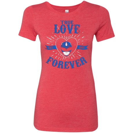 T-Shirts Vintage Red / Small True Love Forever Blue Women's Triblend T-Shirt
