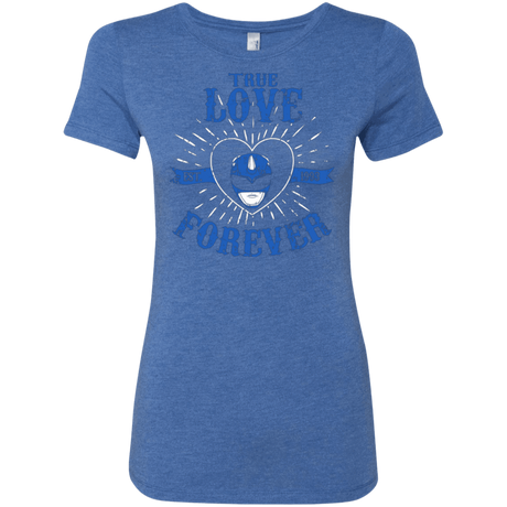 T-Shirts Vintage Royal / Small True Love Forever Blue Women's Triblend T-Shirt