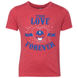 T-Shirts Vintage Red / YXS True Love Forever Blue Youth Triblend T-Shirt
