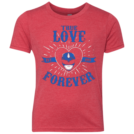 T-Shirts Vintage Red / YXS True Love Forever Blue Youth Triblend T-Shirt