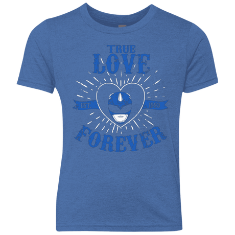 T-Shirts Vintage Royal / YXS True Love Forever Blue Youth Triblend T-Shirt
