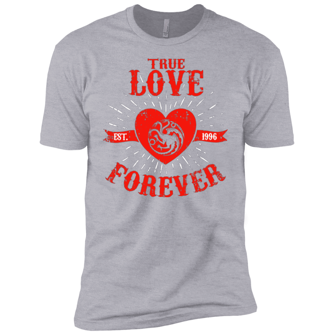 T-Shirts Heather Grey / YXS True Love Forever Dragon Boys Premium T-Shirt