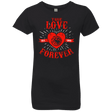 T-Shirts Black / YXS True Love Forever Dragon Girls Premium T-Shirt