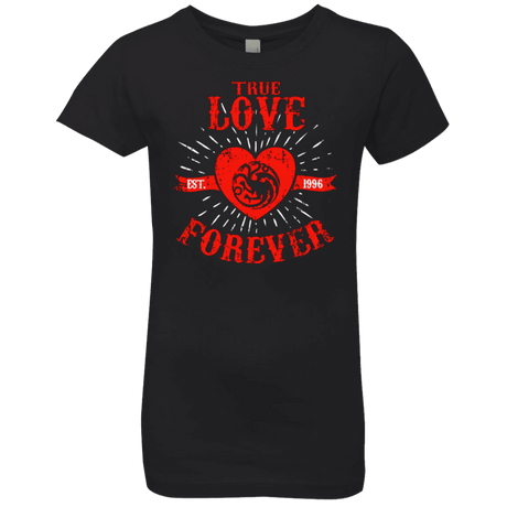 T-Shirts Black / YXS True Love Forever Dragon Girls Premium T-Shirt