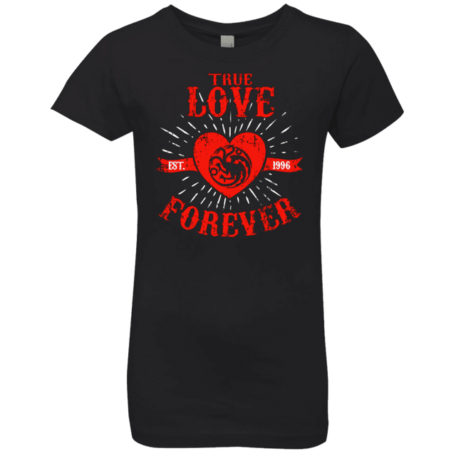 T-Shirts Black / YXS True Love Forever Dragon Girls Premium T-Shirt
