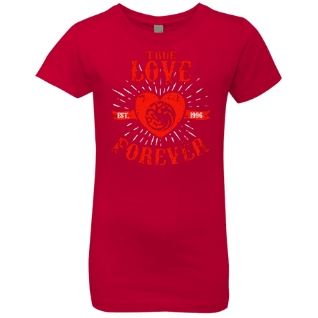 T-Shirts Red / YXS True Love Forever Dragon Girls Premium T-Shirt