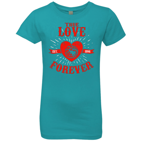 T-Shirts Tahiti Blue / YXS True Love Forever Dragon Girls Premium T-Shirt