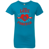 T-Shirts Turquoise / YXS True Love Forever Dragon Girls Premium T-Shirt
