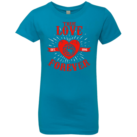 T-Shirts Turquoise / YXS True Love Forever Dragon Girls Premium T-Shirt
