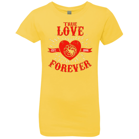 T-Shirts Vibrant Yellow / YXS True Love Forever Dragon Girls Premium T-Shirt