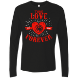 T-Shirts Black / Small True Love Forever Dragon Men's Premium Long Sleeve