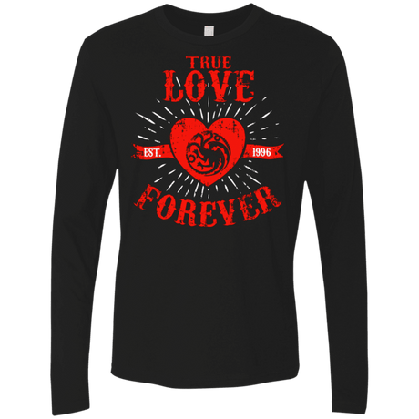 T-Shirts Black / Small True Love Forever Dragon Men's Premium Long Sleeve