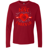 T-Shirts Cardinal / Small True Love Forever Dragon Men's Premium Long Sleeve