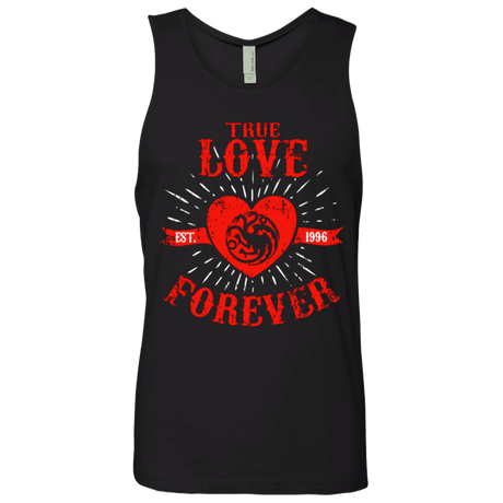 T-Shirts Black / Small True Love Forever Dragon Men's Premium Tank Top