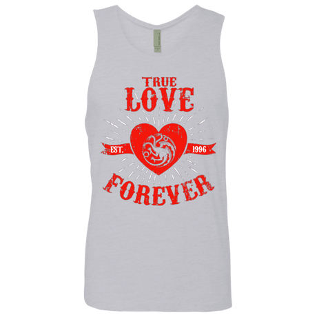 T-Shirts Heather Grey / Small True Love Forever Dragon Men's Premium Tank Top