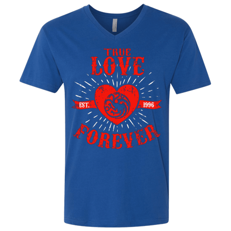 T-Shirts Royal / X-Small True Love Forever Dragon Men's Premium V-Neck