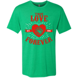 T-Shirts Envy / Small True Love Forever Dragon Men's Triblend T-Shirt