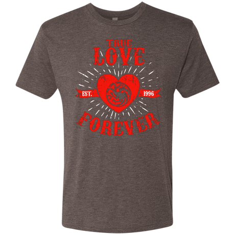 T-Shirts Macchiato / Small True Love Forever Dragon Men's Triblend T-Shirt