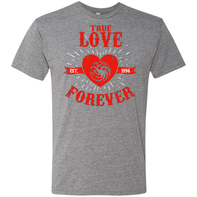 T-Shirts Premium Heather / Small True Love Forever Dragon Men's Triblend T-Shirt
