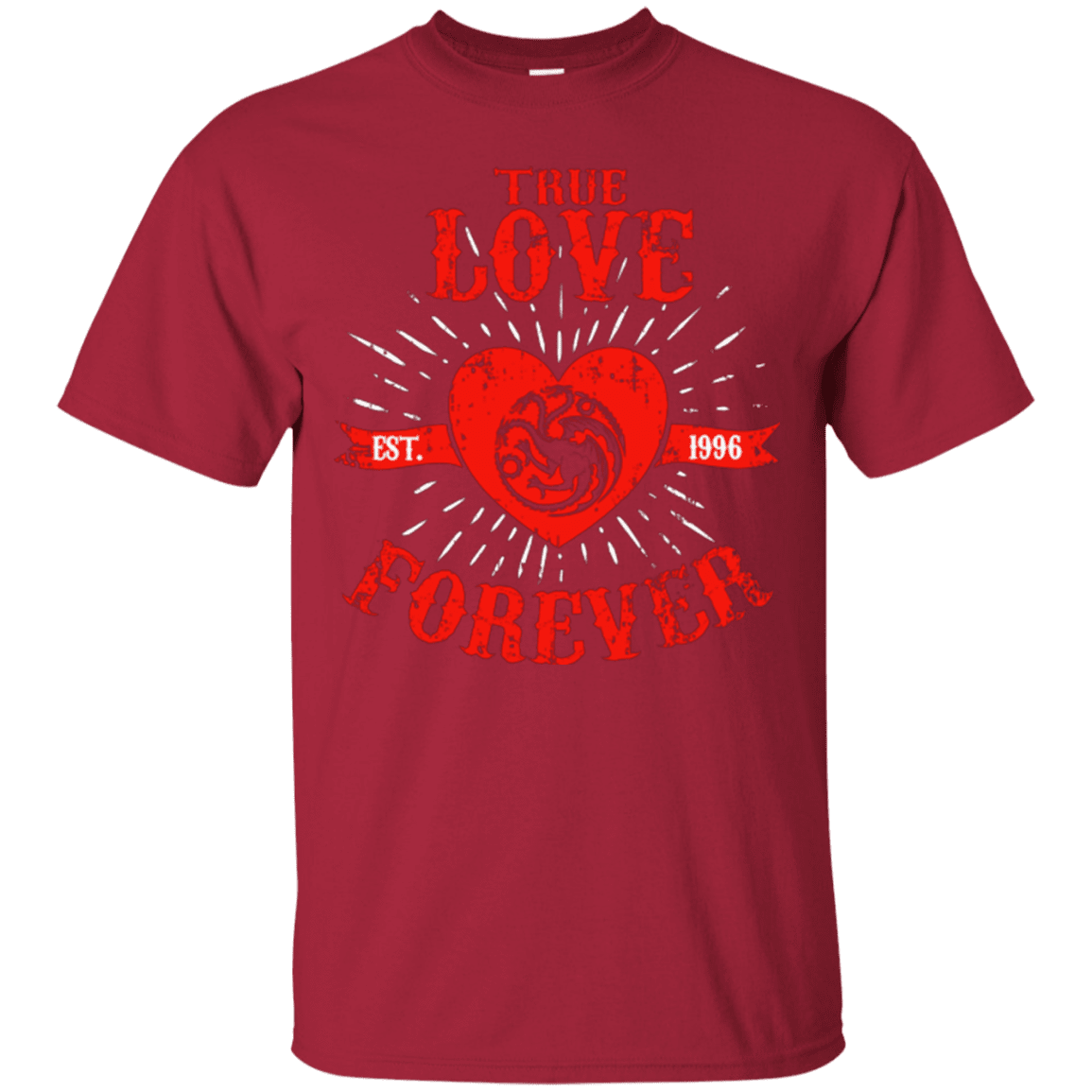 T-Shirts Cardinal / Small True Love Forever Dragon T-Shirt