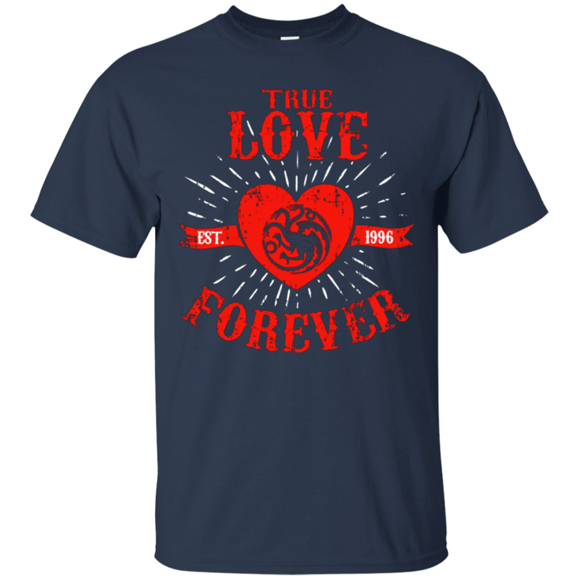 T-Shirts Navy / Small True Love Forever Dragon T-Shirt