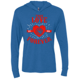 T-Shirts Vintage Royal / X-Small True Love Forever Dragon Triblend Long Sleeve Hoodie Tee