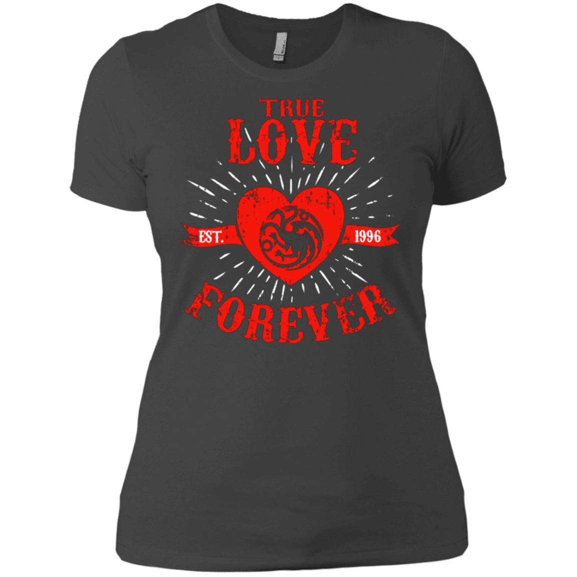 T-Shirts Heavy Metal / X-Small True Love Forever Dragon Women's Premium T-Shirt